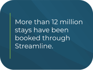 More than 12 million stays have been booked through Streamline